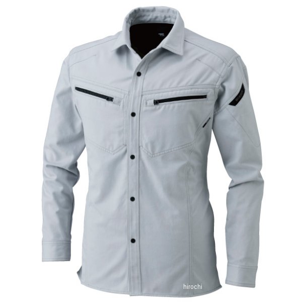 TSデザイン 長袖シャツ シルバーグレー LLサイズ 5115 JP店