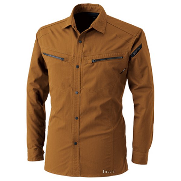 【メーカー在庫あり】 TSデザイン LIGHT TEC ロングスリーブシャツ キャメル 6Lサイズ 5305 JP店