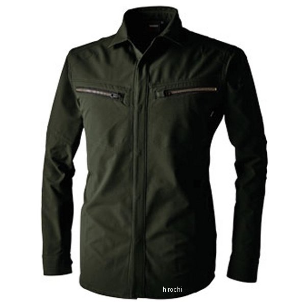 【メーカー在庫あり】 TSデザイン TSエコダブルライトクロスロングスリーブシャツ カーキグリーン 3Lサ..