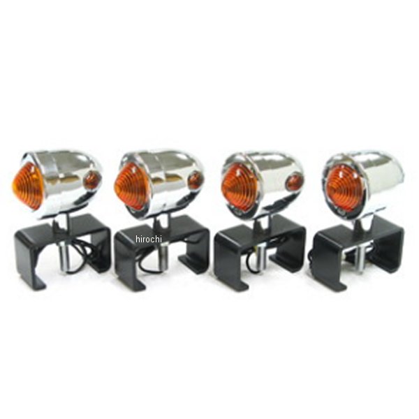 樂天商城 - ガレージT＆F スモールブレットウィンカーキット ステーC メッキ SL03 JP店