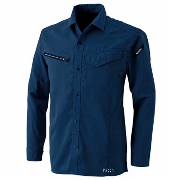 【メーカー在庫あり】 TSデザイン AIR ACTIVE ロングスリーブシャツ ネイビー Lサイズ 8105 JP店