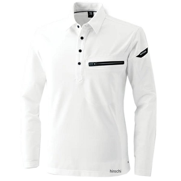 【メーカー在庫あり】 TSデザイン ESワークニットロングポロシャツ 白 LLサイズ 81305 JP店