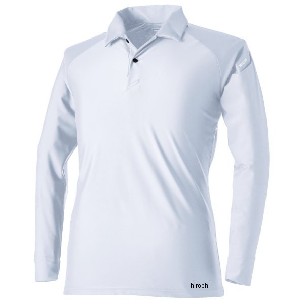 【メーカー在庫あり】 TSデザイン クールアイス長袖ポロシャツ 白 LLサイズ 80751 JP店