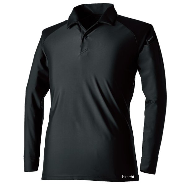 【メーカー在庫あり】 TSデザイン クールアイス長袖ポロシャツ 黒 SSサイズ 80751 JP店