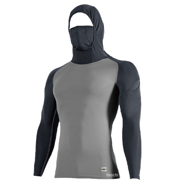 Underwear, Inner Wear - 【メーカー在庫あり】 TSデザイン インナー スペースシールドロングスリーブフーディー チャコールグレー/シルバーグレー LLサイズ 80151 JP店