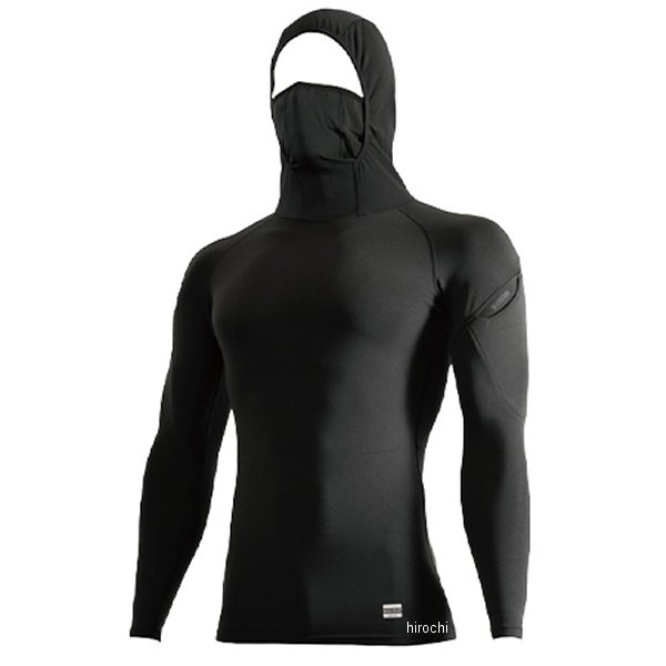 Underwear, Inner Wear - 【メーカー在庫あり】 TSデザイン インナー スペースシールドロングスリーブフーディー 黒/黒 Sサイズ 80151 JP店