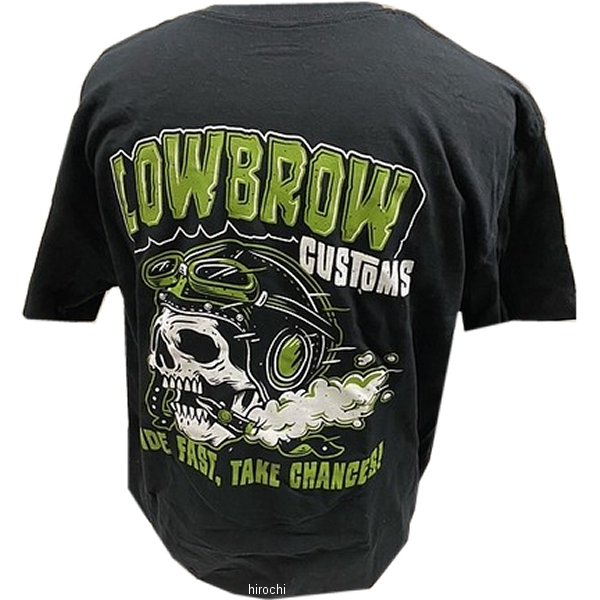 部品屋K&W ロウブロウカスタムズ 半袖Tシャツ 黒 Lサイズ PLB-B JP店
