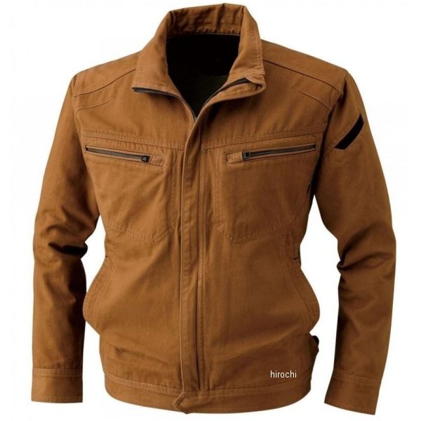 【メーカー在庫あり】 TSデザイン ソフトチノクロス&ストレッチデニムロングスリーブジャケット キャメル 4Lサイズ 5116 JP店