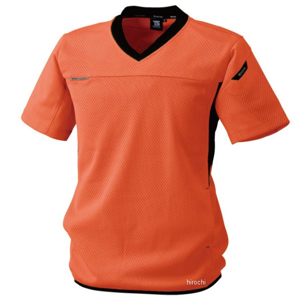【メーカー在庫あり】 TSデザイン FLASH Vネック ショートスリーブシャツ オレンジ 5Lサイズ 871055 JP店