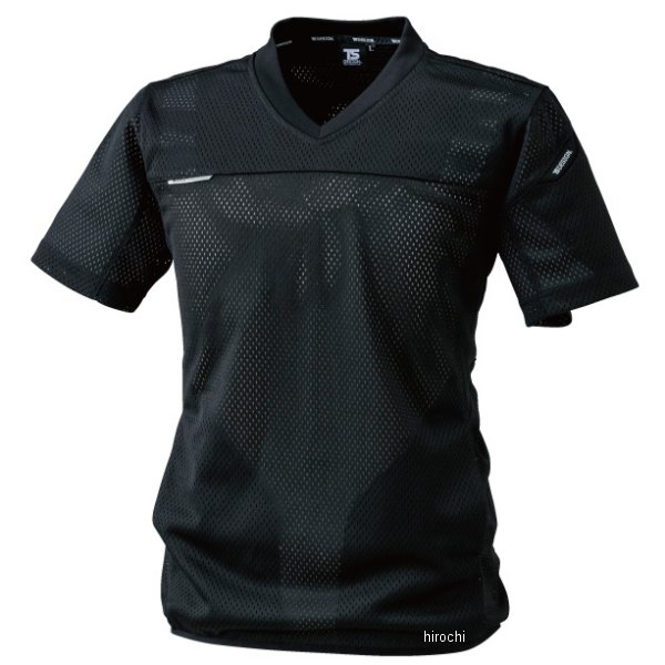 【メーカー在庫あり】 TSデザイン FLASH Vネック ショートスリーブシャツ 黒 Sサイズ 871055 JP店