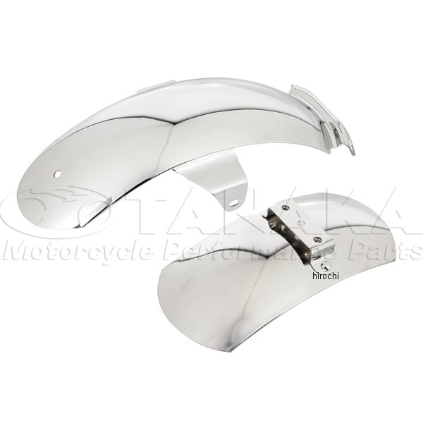 田中商会 メッキスチールフェンダー 前後セット モンキー Z50A ca1776 JP店