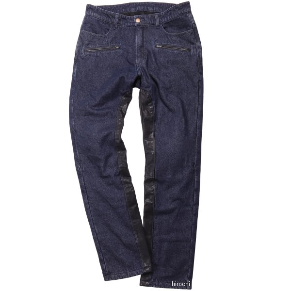 【メーカー在庫あり】 デグナー DEGNER 本革ヒートガード付き裏フリースデニムパンツ メンズ ネイビー XLサイズ DP-35 JP店