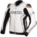【メーカー在庫あり】 デグナー DEGNER レザーレーシングジャケット 白/シルバー Mサイズ 22WJ-6 JP店