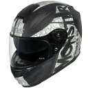 【メーカー在庫あり】 ウインズ WINS フルフェイスヘルメット G-FORCE SS MONSTER type C 黒/白 Lサイズ 4560385760501 JP店(2)