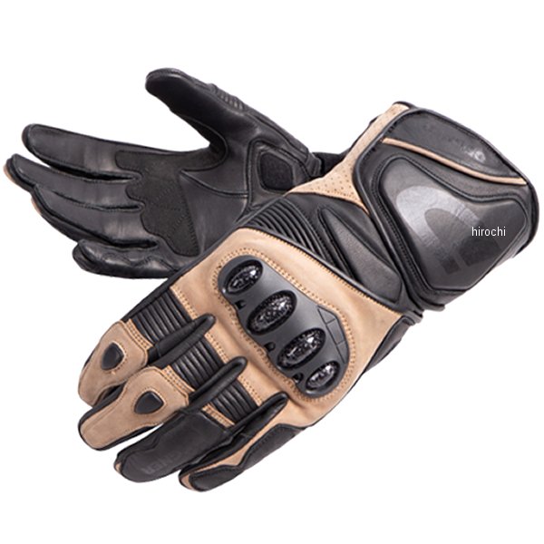 Gloves - 【メーカー在庫あり】 デグナー DEGNER レーシンググローブ 黒/ベージュ Sサイズ RG-11 JP店