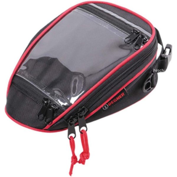 【メーカー在庫あり】 デグナー DEGNER マグネット式タンクバッグ 黒/赤パイピング NB-171 JP店