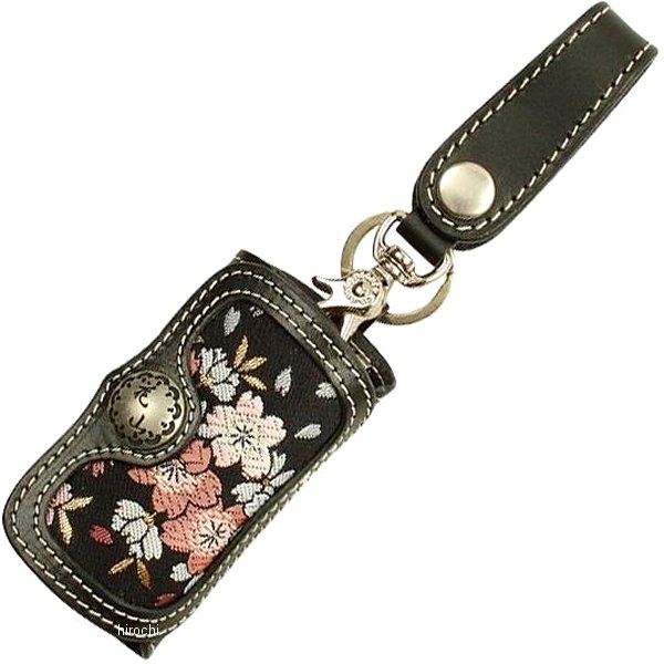【メーカー在庫あり】 デグナー DEGNER 花山キーケース 黒 京桜 K-6K JP店