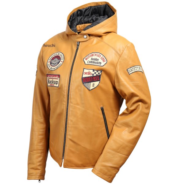 【メーカー在庫あり】 デグナー DEGNER レディースフード付レザージャケット キャメル Lサイズ FR19WJ-20 JP店(2)