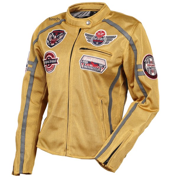 【メーカー在庫あり】 デグナー DEGNER レディースメッシュジャケット マスタード Lサイズ FR23SJ-8 JP店