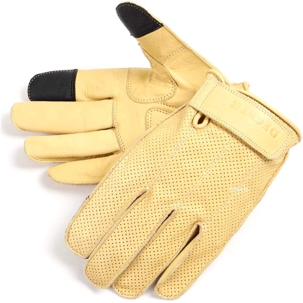 【メーカー在庫あり】 デグナー DEGNER レザーツーリングメッシュグローブ タン Mサイズ TG-59M JP店