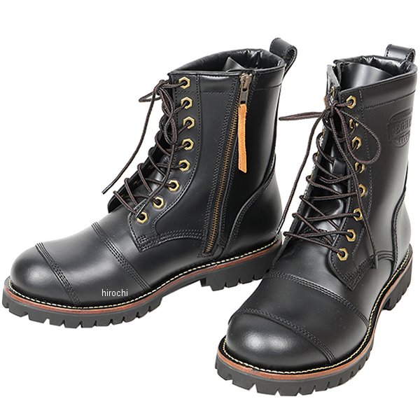 【メーカー在庫あり】 デグナー DEGNER シフトガード付レザーZIPブーツ 黒 26cm HS-B12 JP店