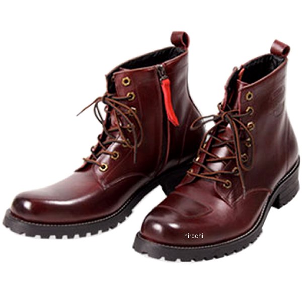 デグナー DEGNER シフトガード付レザーZIPブーツ ワイン 30cm HS-B6 JP店