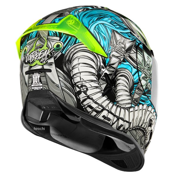 アイコン ICON フルフェイスヘルメット AIRFRAME PRO OUTBREAK 青 2XLサイズ 0101-14949 JP店