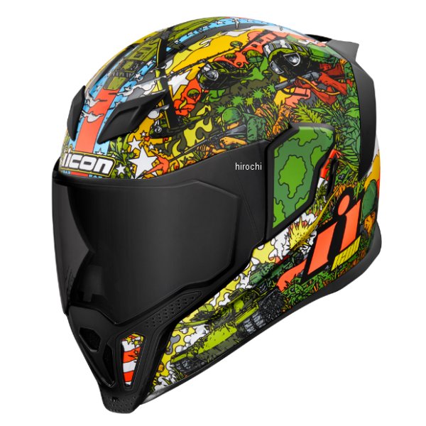 ICON フルフェイスヘルメット グリーン icon（アイコン） ＼全品15%+1500円☆5/3（日）限定／ Icon Airform