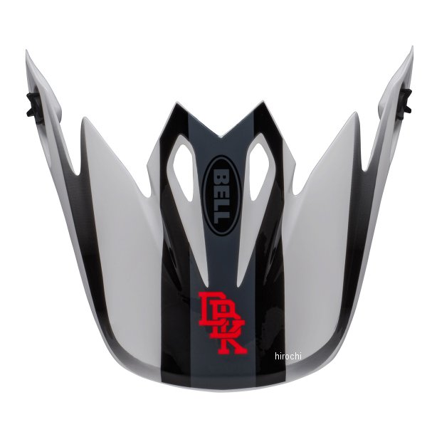 【メーカー在庫あり】 ベル BELL MX-9 バイザー トゥイッチ DBK MT 黒/白 7148753 JP店