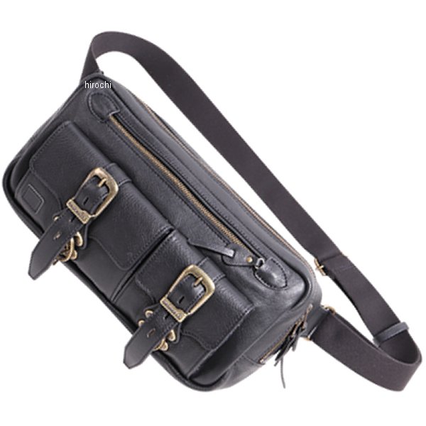 【メーカー在庫あり】 デグナー DEGNER レザー ボディバッグ 黒 W-114 JP店