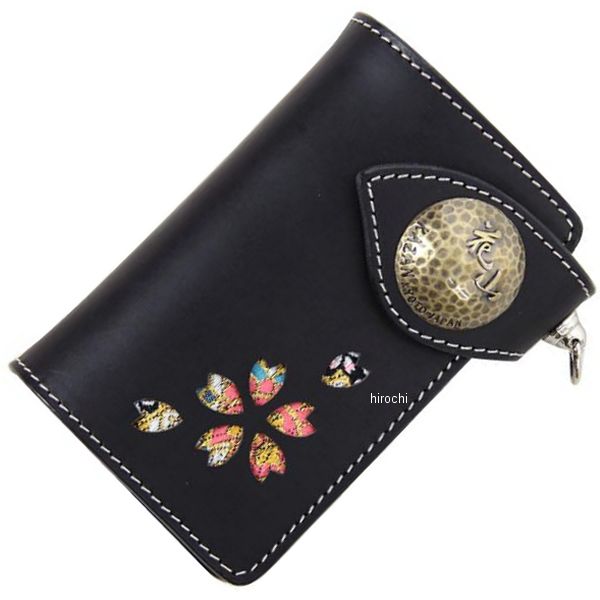 デグナー DEGNER 花山ミドルウォレット 黒 都桜 W-88K JP店