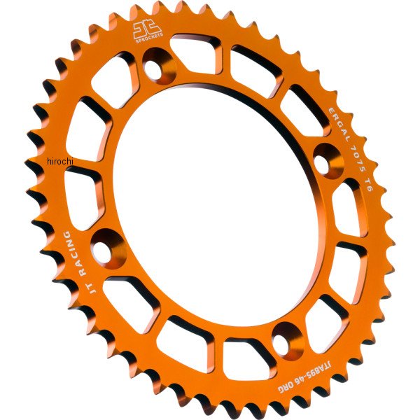 【USA在庫あり】 JT スプロケット リア 46T ハスクバーナ、KTM オレンジ 1211-2622 JP店