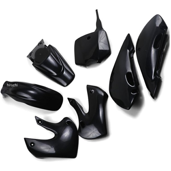 【USA在庫あり】 UFO PLAST ユーフォープラスト ボディキット 01年-09年 KLX110 黒 1403-1022 JP店