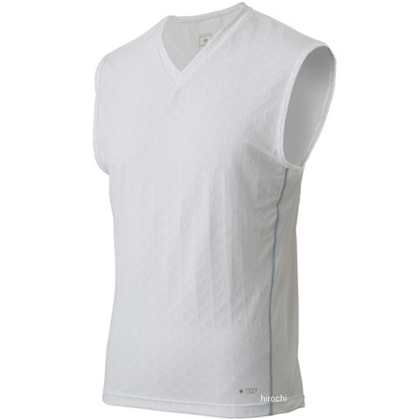 【メーカー在庫あり】 フリーズテック FREEZE TECH 冷感ノースリーブ Vネックシャツ パフォーマンスライン 白 XLサイズ 25171505 JP店