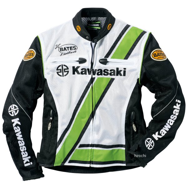 カワサキ純正 カワサキ×BATES クラシックメッシュジャケット 白 Mサイズ J8001-291...