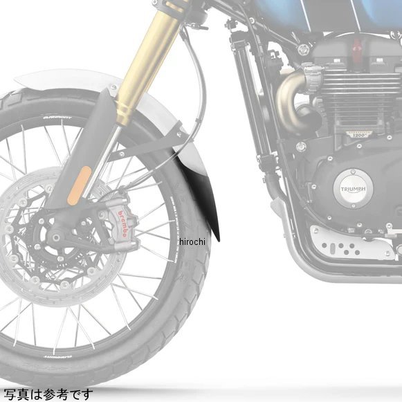 ピラミッドプラスチック Pyramid Plastics 延長フェンダー ショート 19年-22年 スクランブラー1200 XE マットブラック 056600 JP店