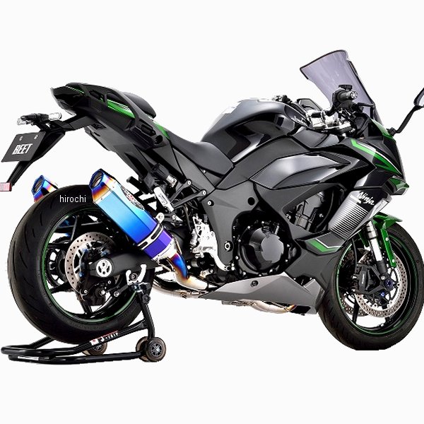 ビート BEET フルエキゾースト ナサートエボリューション TYPE2 T2 UP ニンジャ1000SX ブルーチタン 0223-KH3-BL JP店