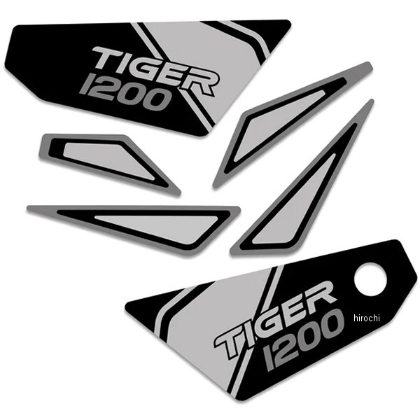 ピラミッドプラスチック Pyramid Plastics デカール 22年 Tiger1200 Rally Pro 黒/グレー BRA08695B JP店