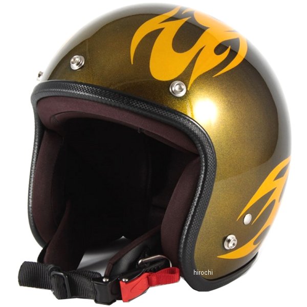 ナナニージャム 72JAM ジェットヘルメット カスタムペイントJAM BURNS 黄 フリーサイズ(57-60cm未満) JCP-02 JP店