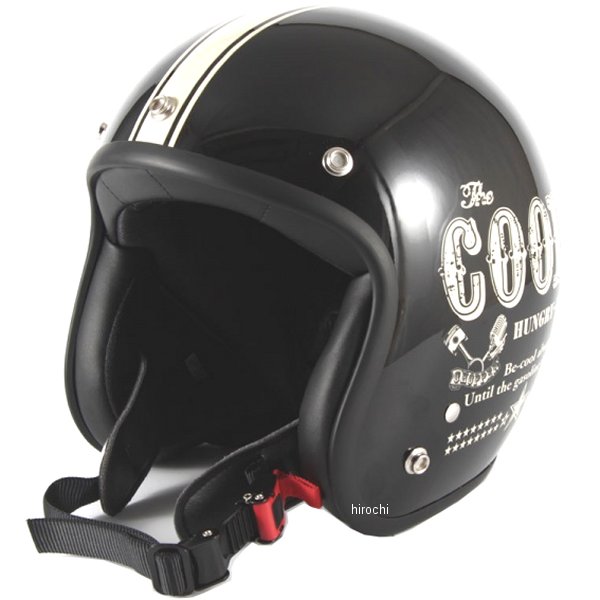 ナナニージャム 72JAM ジェットヘルメット COOLS HUNGRY MAN 黒 XLサイズ(60-62cm未満) HM-01L JP店(2)