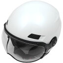 【メーカー在庫あり】 マルシン工業 Marushin ジェットヘルメット MS-340 パールホワイト Lサイズ (59-60cm) MS340WH/L JP店(2)