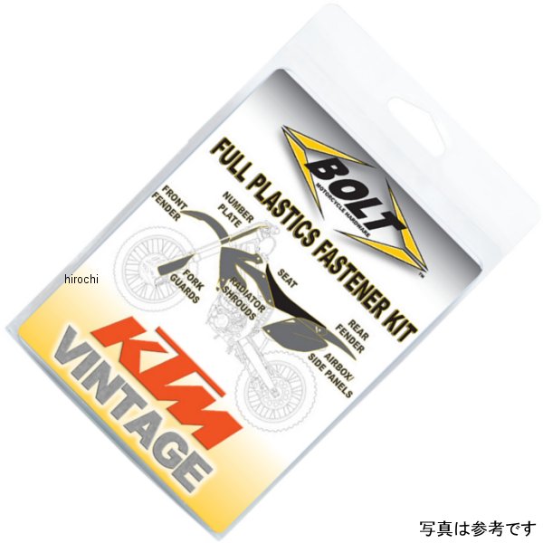 【USA在庫あり】 ボルト BOLT ボディーワーク ファスナーキット 98年-02年 KTM 2401-1263 JP店