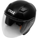 SJ-8 リード工業 ヘルメット ストラックス(STRAX)ジェットタイプカラー:黒サイズ:M (57cm-58cm)全排気量対応素材:ABS(帽体)、ポリカーボネイト(シールド)ホルダーレスシールドを採用したスポーティーな本格派ジェットスタイリッシュなデザインは走行風によるヘルメット のリフトを抑えたエアロダイナミック設計。風の流れを意識したエアベンチレーション-エアダクトは前頭部からヘルメット 内部へ走行風を取り込み、後方から内部の熱を排出する高機能エアフローシステム。洗浄が可能な脱着式内装を採用でいつも清潔に保てます。【規格】SG/PSC【届出事業者】株式会社リード工業【検査機関】一般財団法人製品安全協会SJ-8-BK-M楽天 JP店　