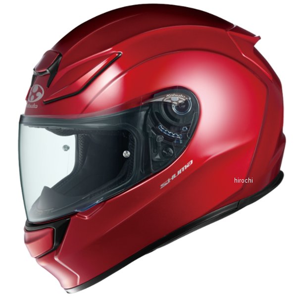 【メーカー在庫あり】 オージーケーカブト OGK KABUTO フルフェイスヘルメット SHUMA シャイニーレッド Sサイズ 4966094601683 JP店(2.0)