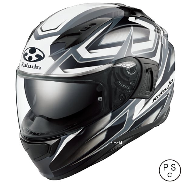 Helmets - オージーケーカブト OGK KABUTO フルフェイスヘルメット KAMUI 3 アクロバッド フラットブラックホワイト M サイズ 4966094617950 JP店