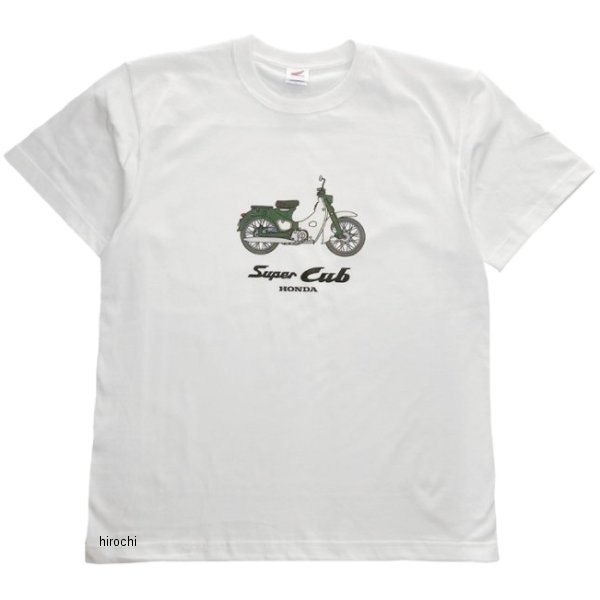 ホンダ スーパーカブ ベーシックTシャツ オフホワイト Lサイズ 2301HD01-01 JP店