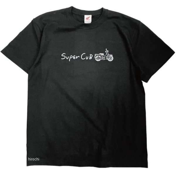ホンダ スーパーカブ ライティングプリントTシャツ 黒 Mサイズ 2301HD01-03 JP店