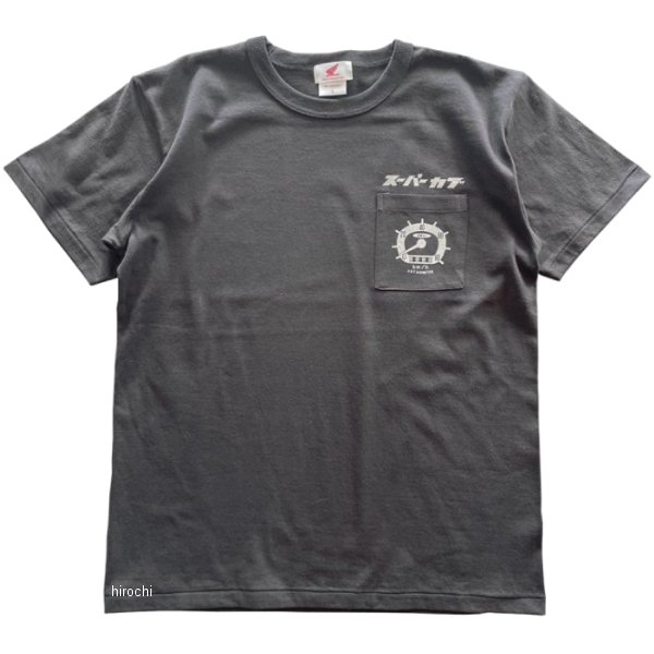 ホンダ スーパーカブ メーターポケットTシャツ スミクロ Lサイズ 2301HD01-07 JP店