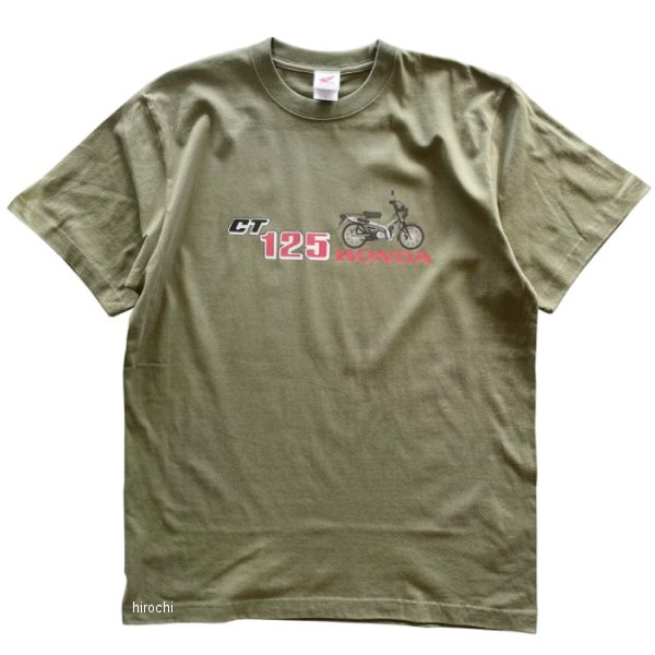 ホンダ ハンターカブ ベーシックプリントTシャツ ライトオリーブ Lサイズ 2301HD01...