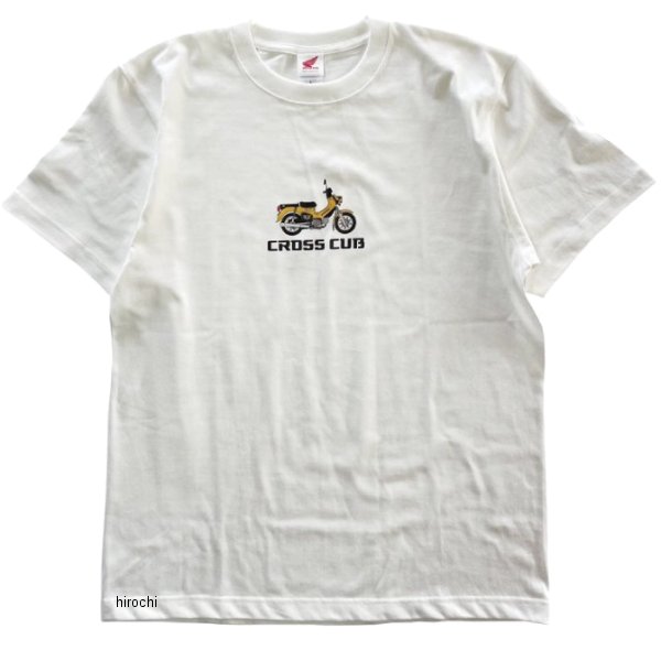 ホンダ クロスカブ ベーシックTシャツ オフホワイト/黄 XLサイズ 2301HD01-10 JP店